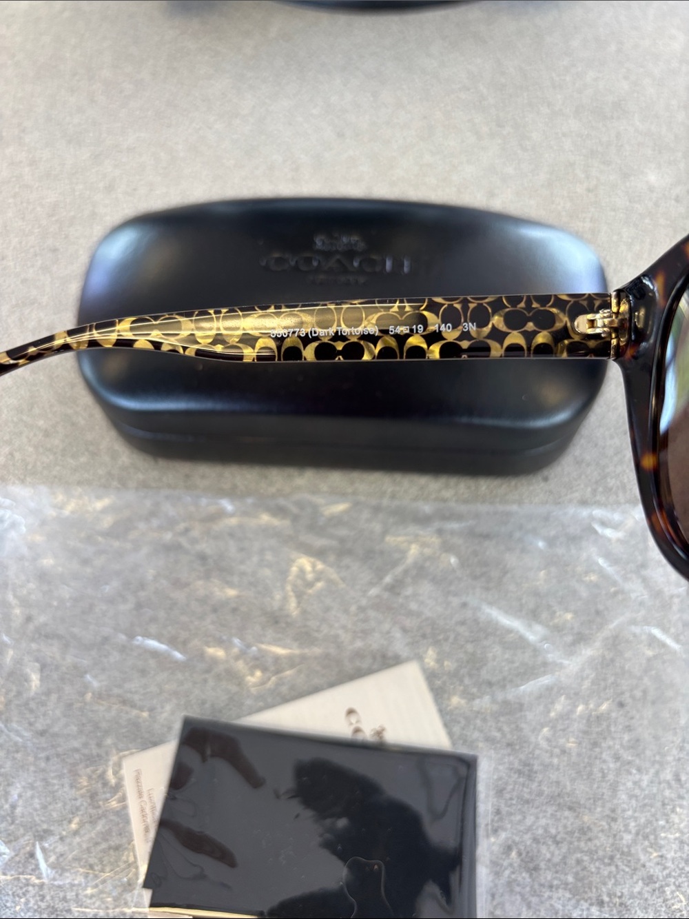 Coach Women's Tortoise Shell Sunglasses with Brown Lenses - Picture 5 of 8